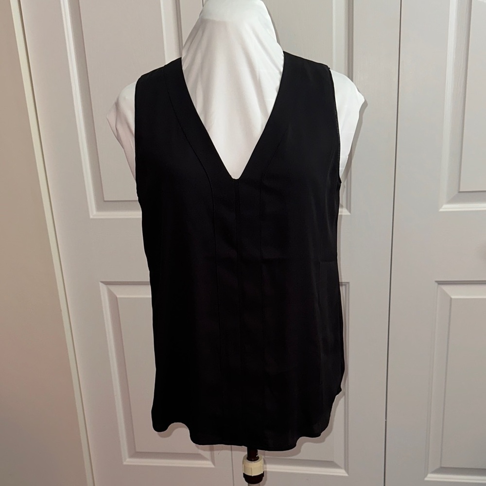 White House Black Market Sleeveless Black Top